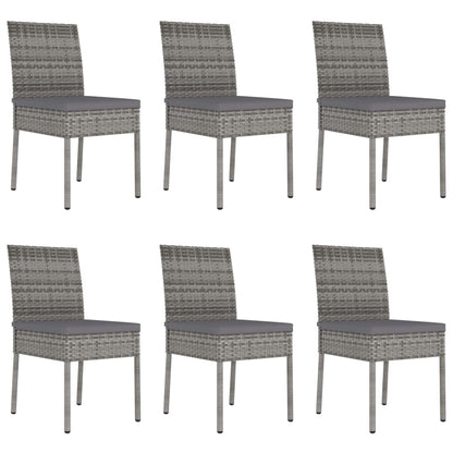 -Delige Tuinset Poly Rattan 7 Grijs