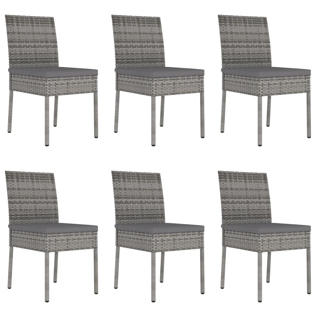 -Delige Tuinset Poly Rattan 7 Grijs