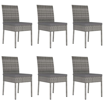 -Delige Tuinset Poly Rattan 7 Grijs