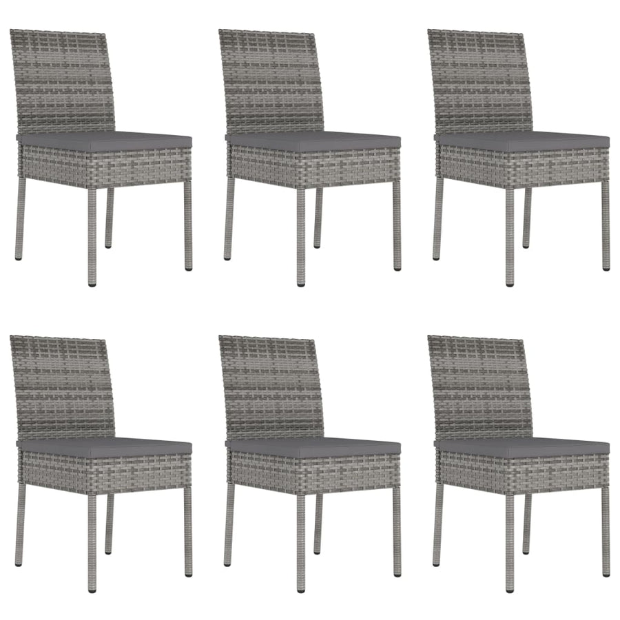 -Delige Tuinset Poly Rattan 7 Grijs
