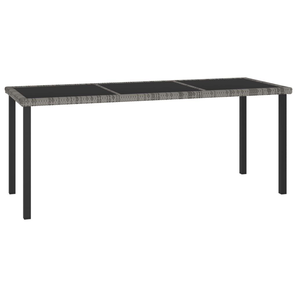 -Delige Tuinset Poly Rattan 9 Grijs