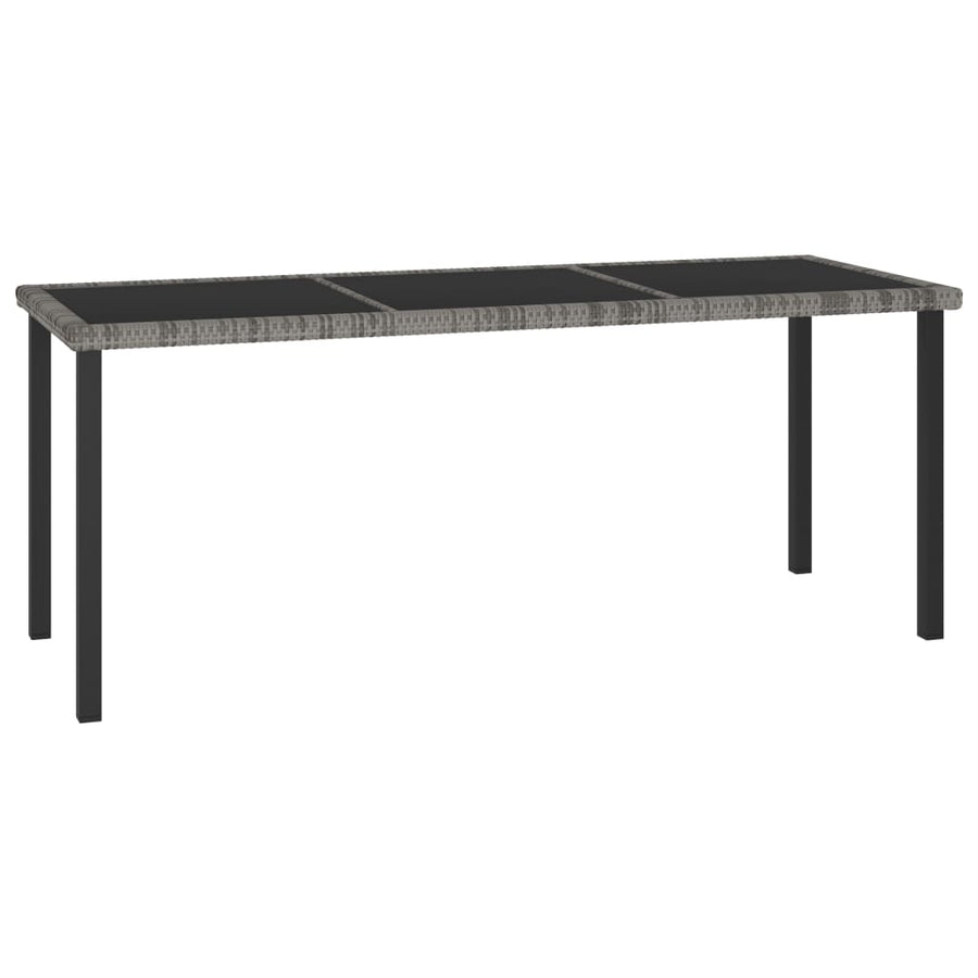 -Delige Tuinset Poly Rattan 9 Grijs