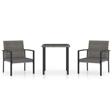 -Delige Tuinset Poly Rattan 3 Grijs