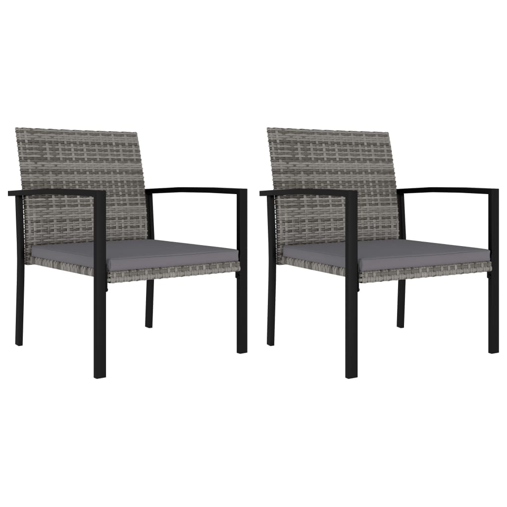 -Delige Tuinset Poly Rattan 3 Grijs
