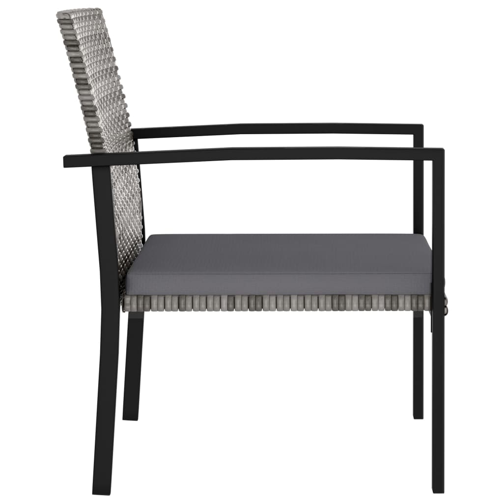 -Delige Tuinset Poly Rattan 3 Grijs