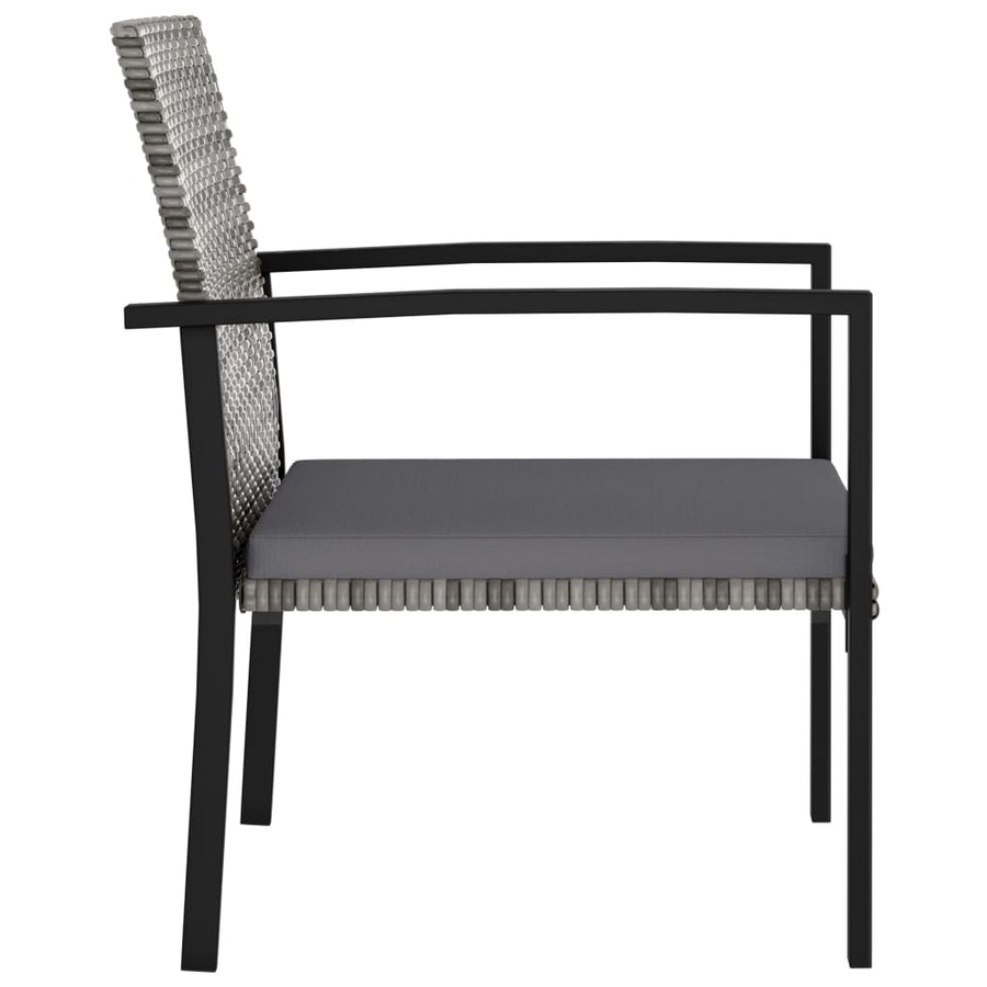 -Delige Tuinset Poly Rattan 3 Grijs