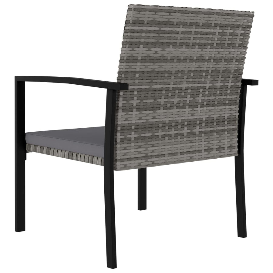 -Delige Tuinset Poly Rattan 3 Grijs