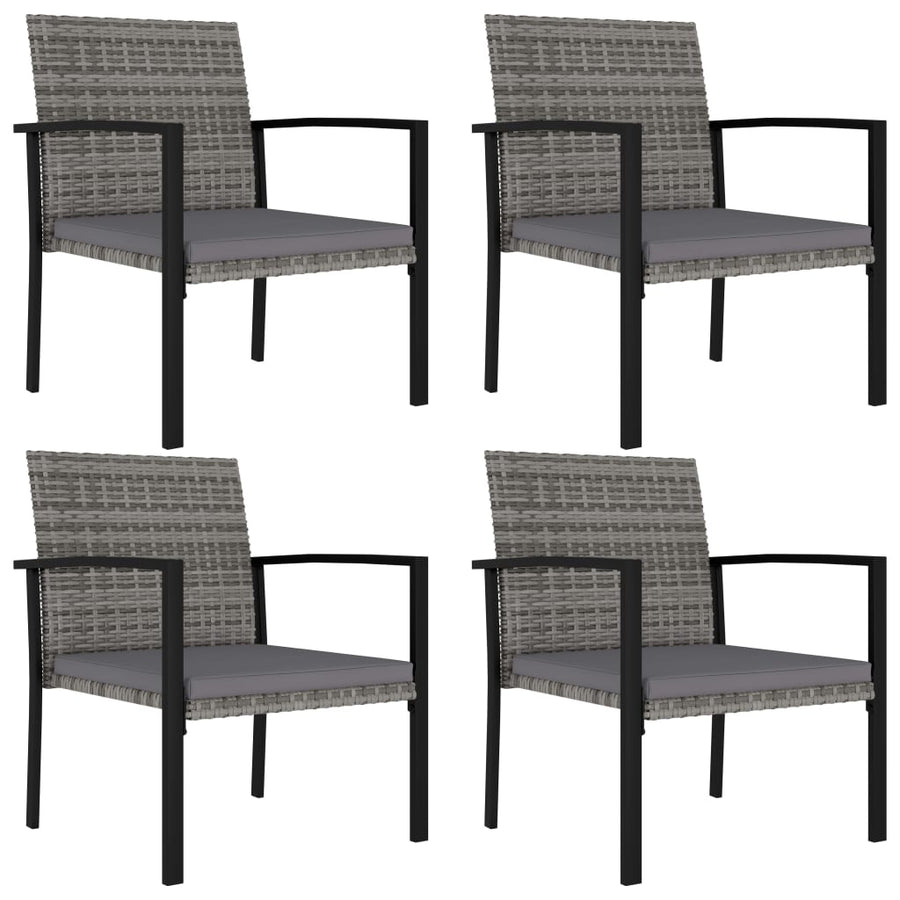 -Delige Tuinset Poly Rattan 5 Grijs