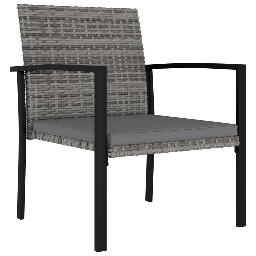 -Delige Tuinset Poly Rattan 5 Grijs