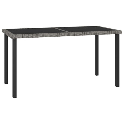 -Delige Tuinset Poly Rattan 5 Grijs