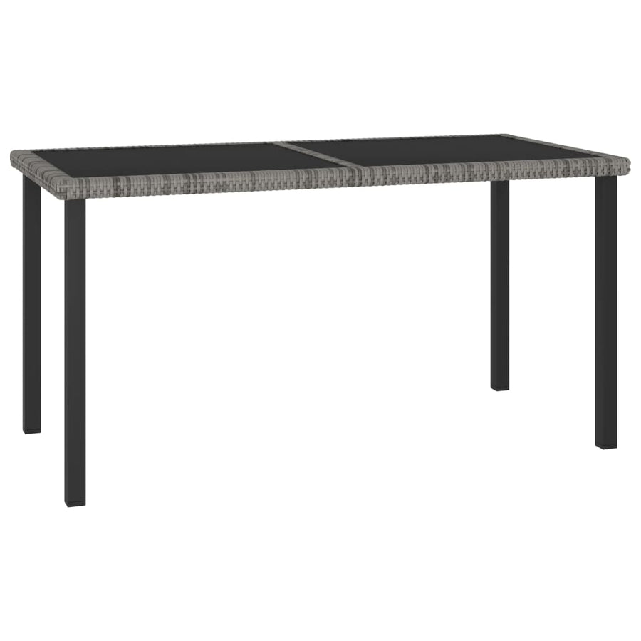 -Delige Tuinset Poly Rattan 5 Grijs