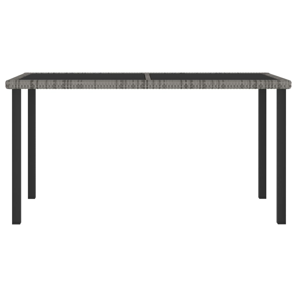 -Delige Tuinset Poly Rattan 5 Grijs
