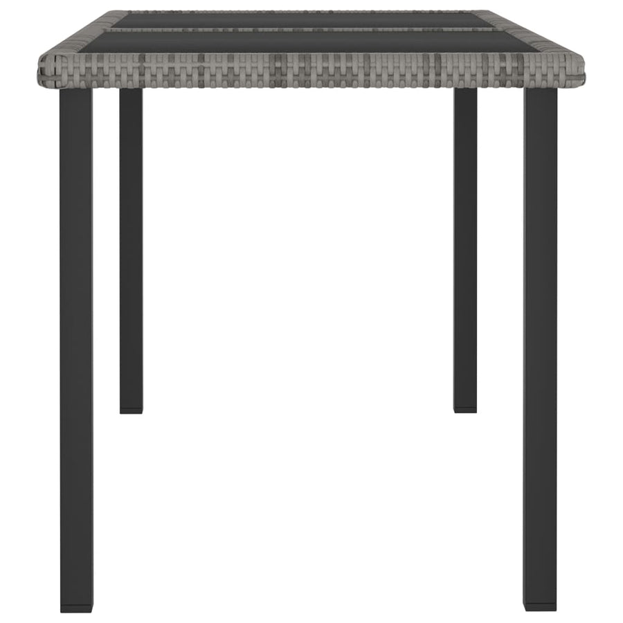 -Delige Tuinset Poly Rattan 5 Grijs