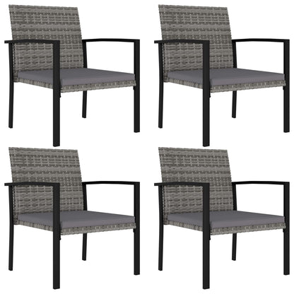 -Delige Tuinset Poly Rattan 5 Grijs