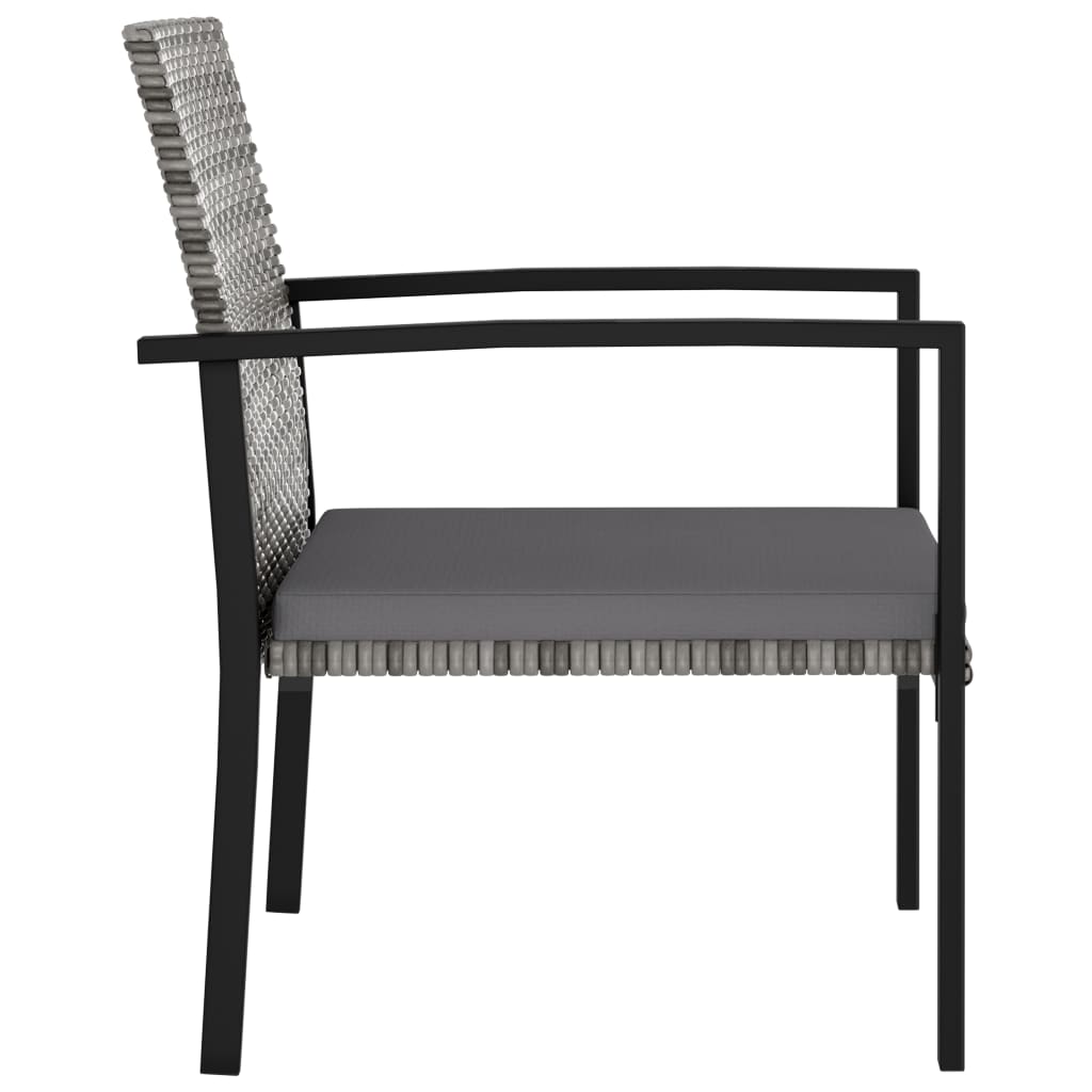 -Delige Tuinset Poly Rattan 5 Grijs