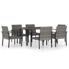 -Delige Tuinset Poly Rattan 7 Grijs