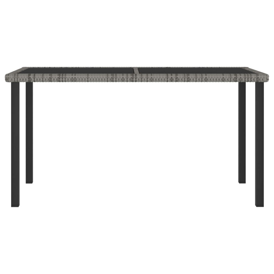 -Delige Tuinset Poly Rattan 7 Grijs