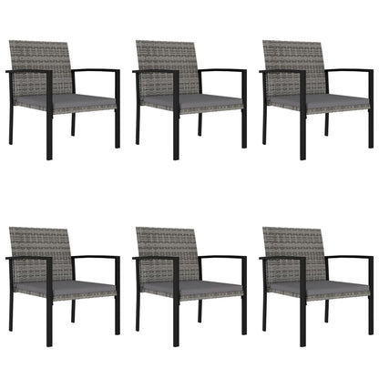 -Delige Tuinset Poly Rattan 7 Grijs