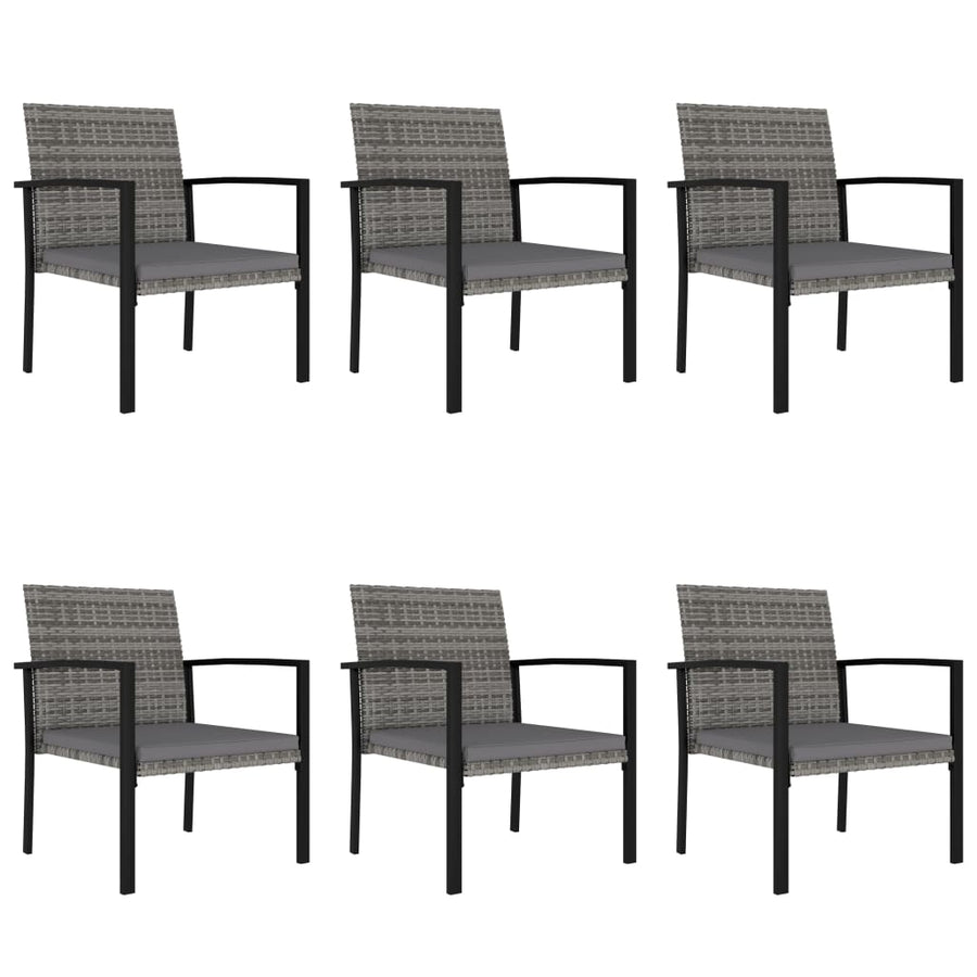 -Delige Tuinset Poly Rattan 7 Grijs