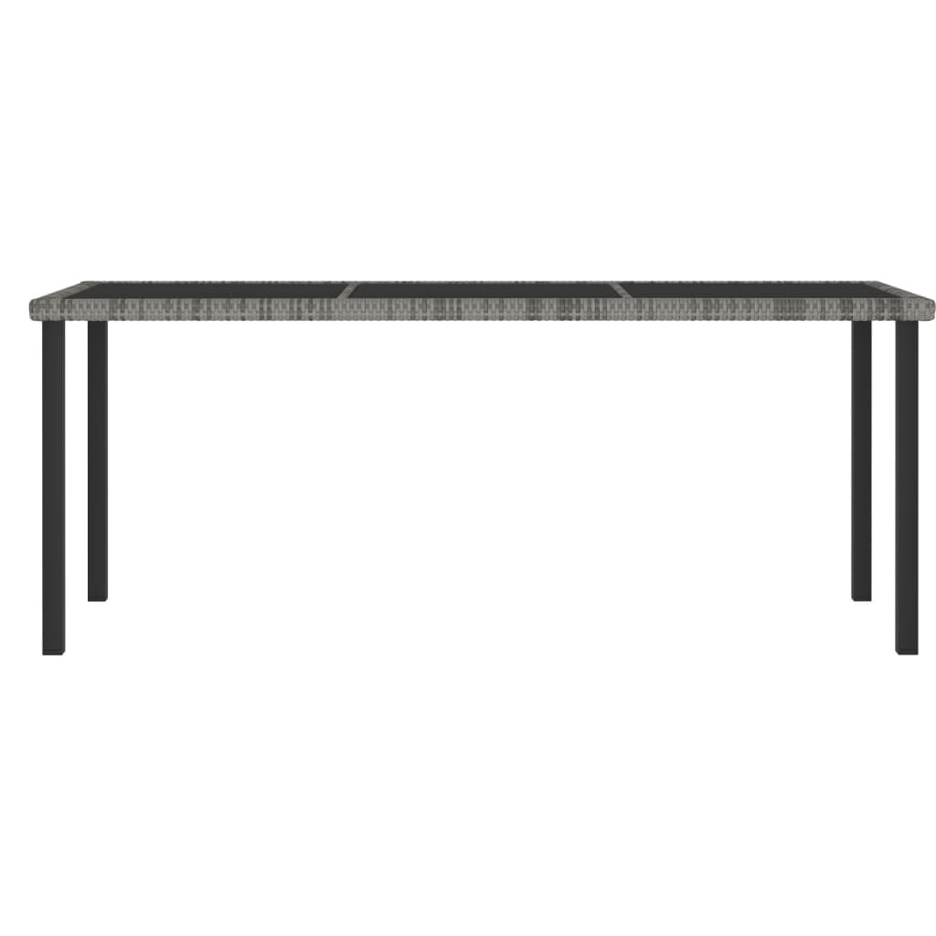 -Delige Tuinset Poly Rattan 7 Grijs