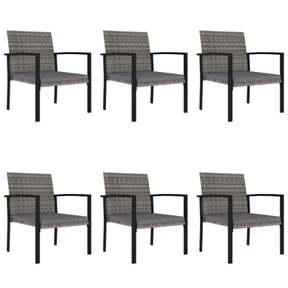 -Delige Tuinset Poly Rattan 7 Grijs