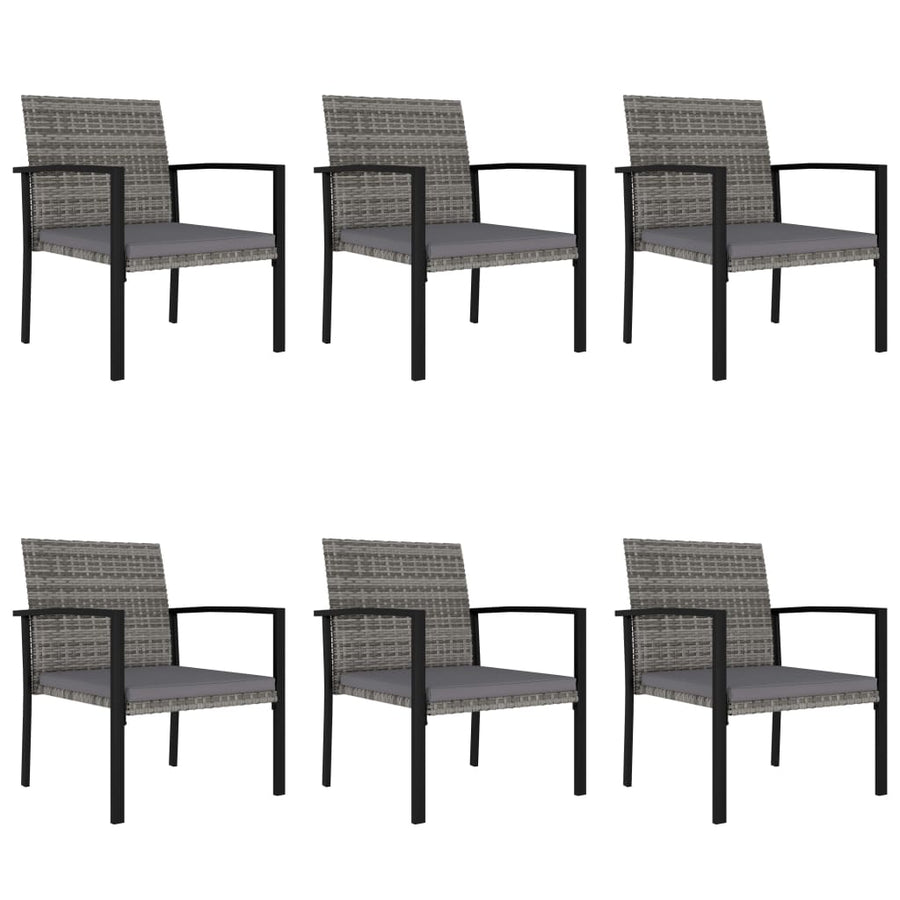 -Delige Tuinset Poly Rattan 7 Grijs