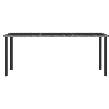 -Delige Tuinset Poly Rattan 9 Grijs