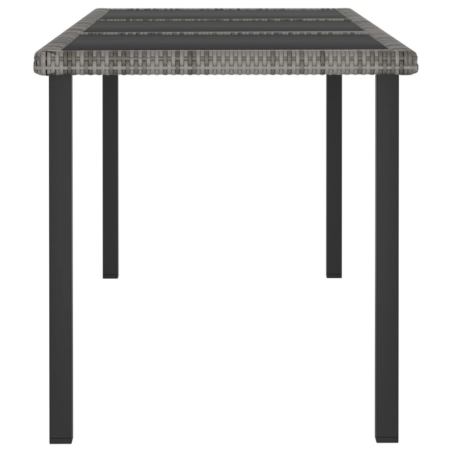 -Delige Tuinset Poly Rattan 9 Grijs