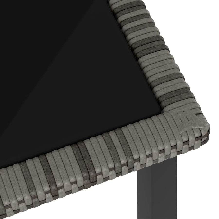 -Delige Tuinset Poly Rattan 9 Grijs