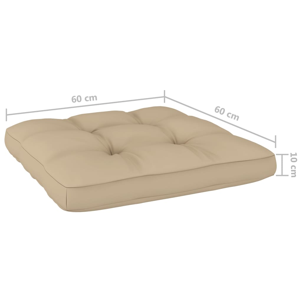 Tuinstoel Met Kussens Geïmpregneerd Grenenhout Beige