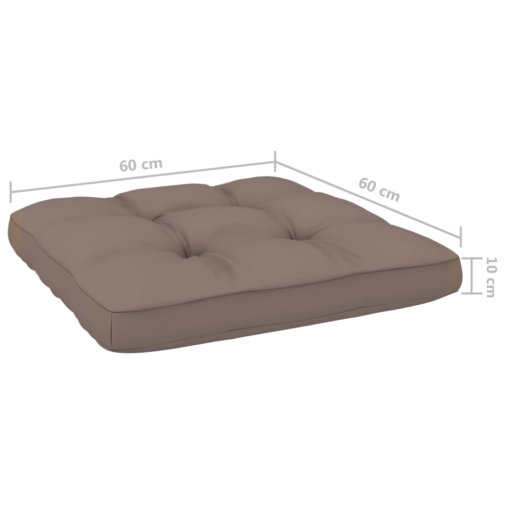 Tuinstoel Met Kussens Geïmpregneerd Grenenhout Taupe