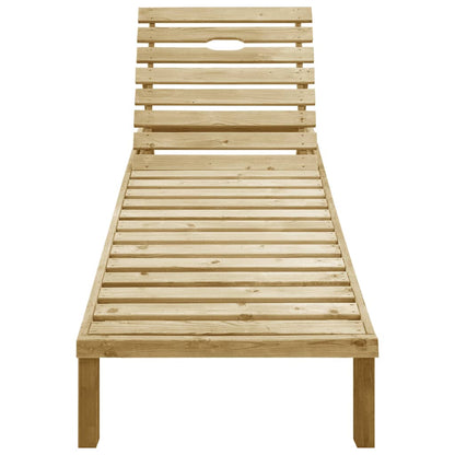 Ligbed Met Kussen Geïmpregneerd Grenenhout Taupe
