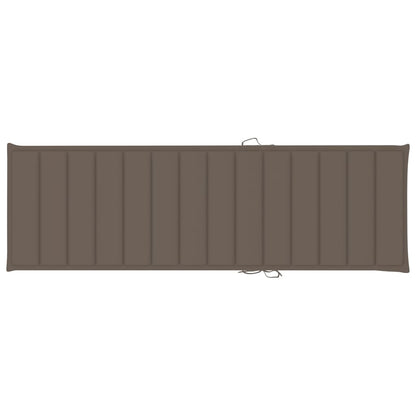 Ligbed Met Kussen Geïmpregneerd Grenenhout Taupe
