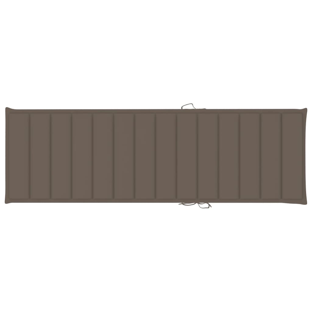 Ligbed Met Kussen Geïmpregneerd Grenenhout Taupe