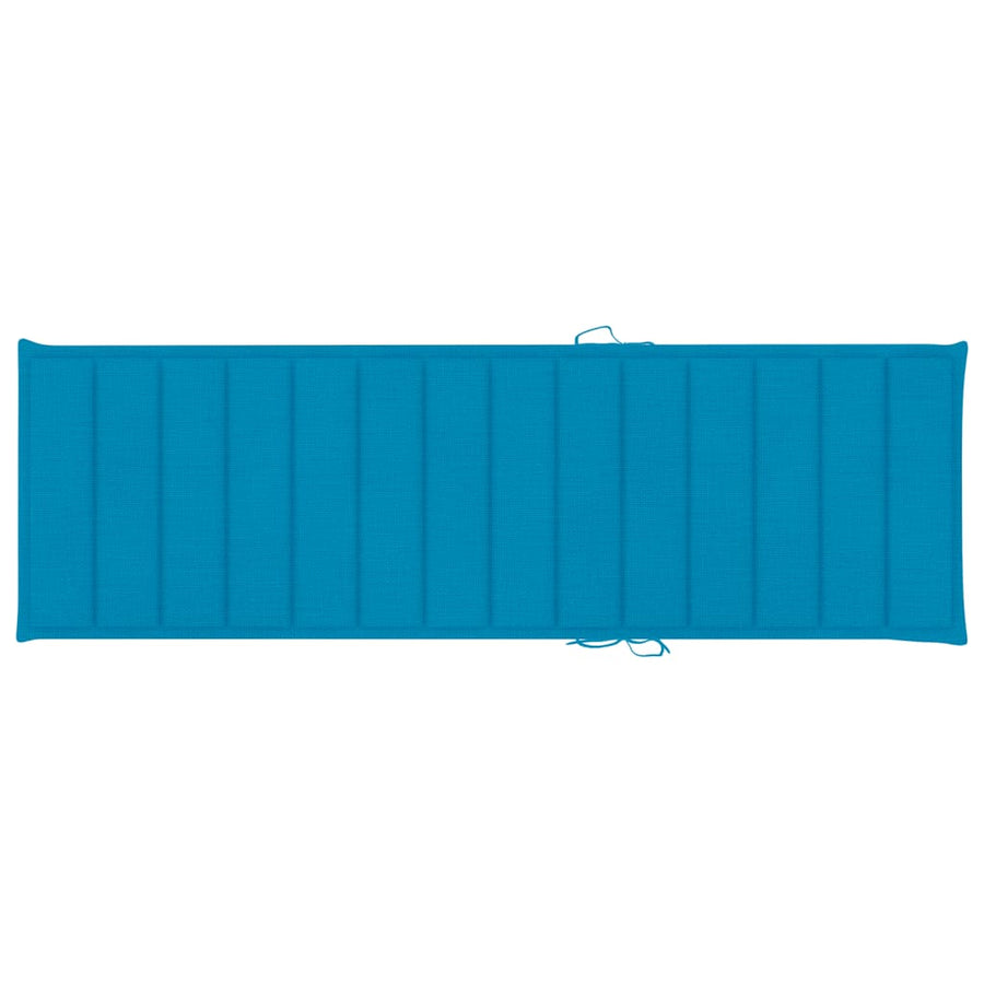Ligbed Met Tafeltje En Kussen Geïmpregneerd Grenenhout Blauw