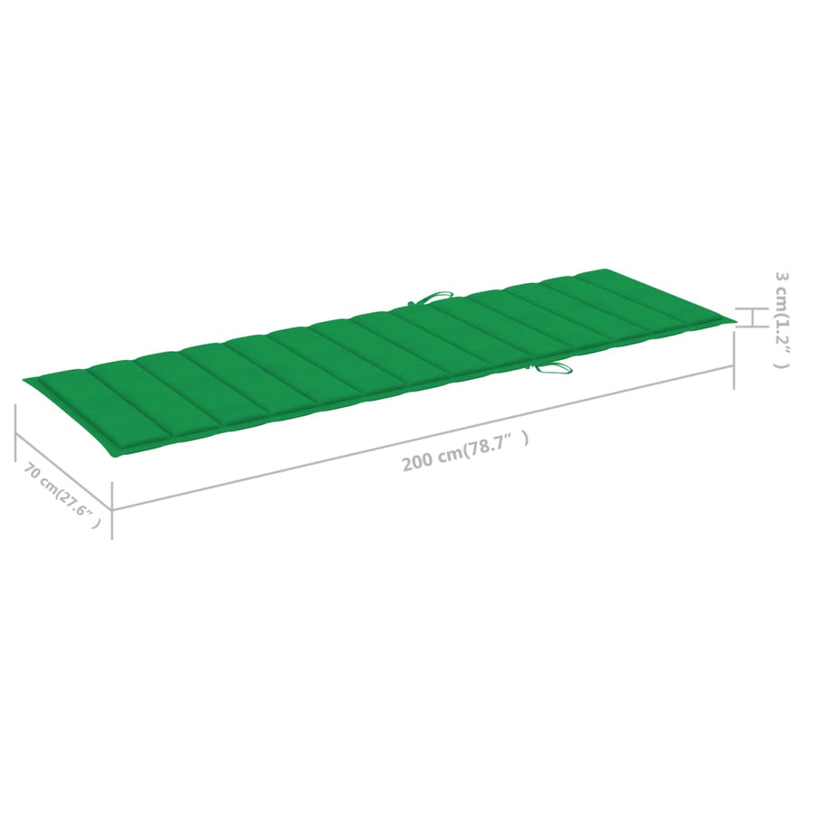 Ligbed Met Tafeltje En Kussen Geïmpregneerd Grenenhout Groen