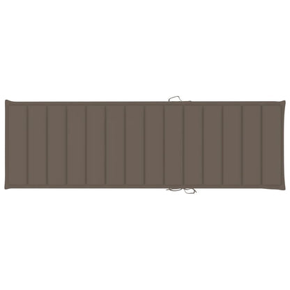 Ligbed Met Tafeltje En Kussen Geïmpregneerd Grenenhout Taupe