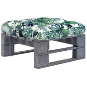 Tuinhocker grenenhout grijs 60x60x25 cm