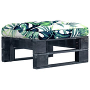 Tuinhocker 60x60x25 cm geïmpregneerd grenenhout zwart