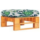 Tuinhocker pallet 60x60x25 cm grenenhout honingbruin