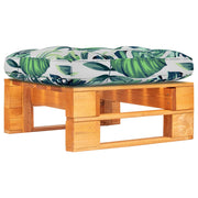 Tuinhocker pallet 60x60x25 cm grenenhout honingbruin