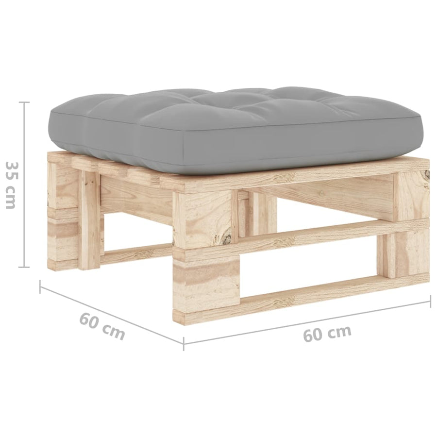 Tuinhocker Pallet Geïmpregneerd Grenenhout Bladpatroon