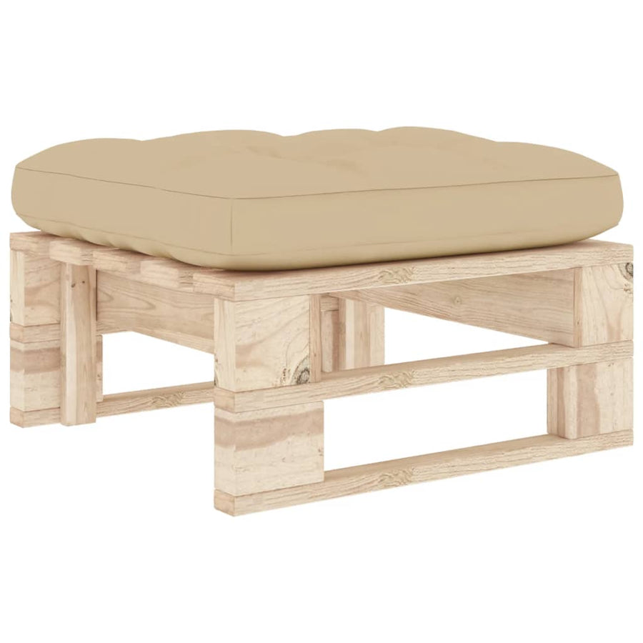 Tuinhocker Pallet Geïmpregneerd Grenenhout Beige 1 Bruin