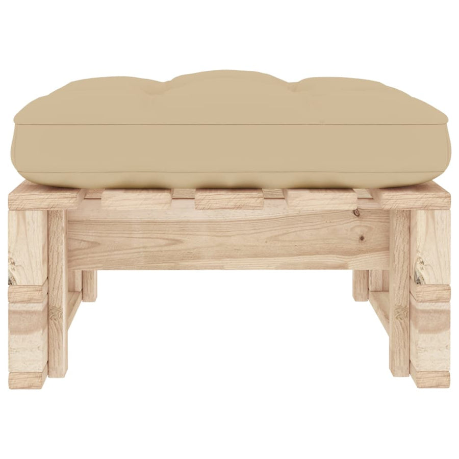Tuinhocker Pallet Geïmpregneerd Grenenhout Beige 1 Bruin