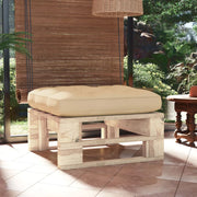 Tuinhocker geïmpregneerd grenenhout beige
