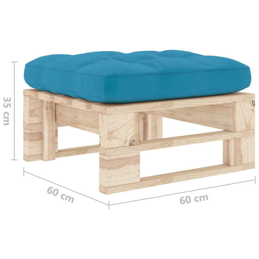 Tuinhocker Pallet Geïmpregneerd Grenenhout Bladpatroon