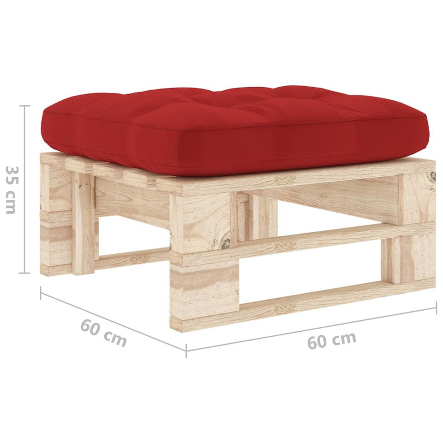 Tuinhocker Pallet Geïmpregneerd Grenenhout Bladpatroon