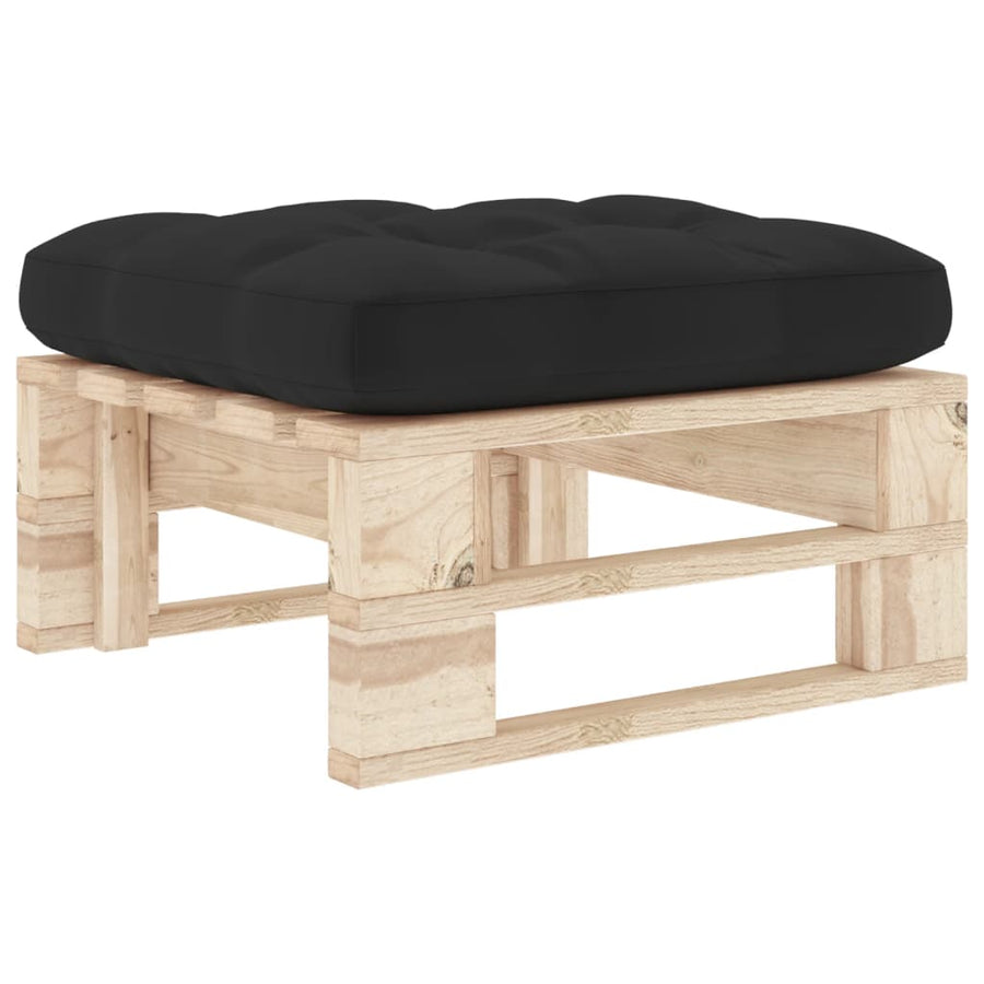 Tuinhocker Pallet Geïmpregneerd Grenenhout Zwart 1 Bruin