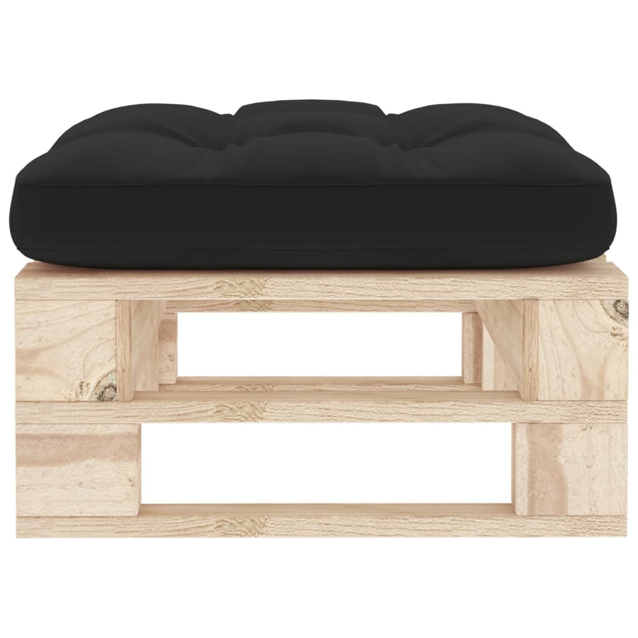 Tuinhocker Pallet Geïmpregneerd Grenenhout Zwart 1 Bruin