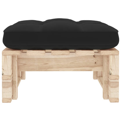 Tuinhocker Pallet Geïmpregneerd Grenenhout Zwart 1 Bruin